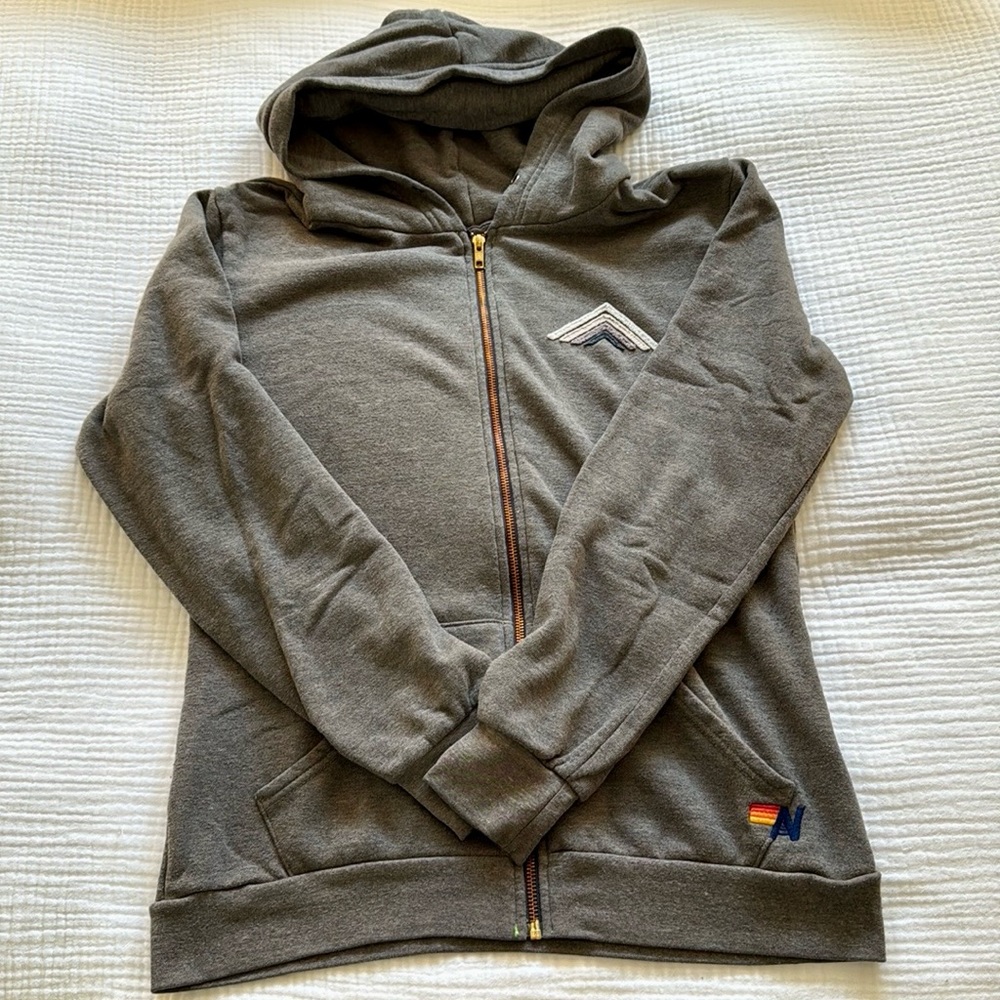 Aviator Nation Full Zip Hoodie Large